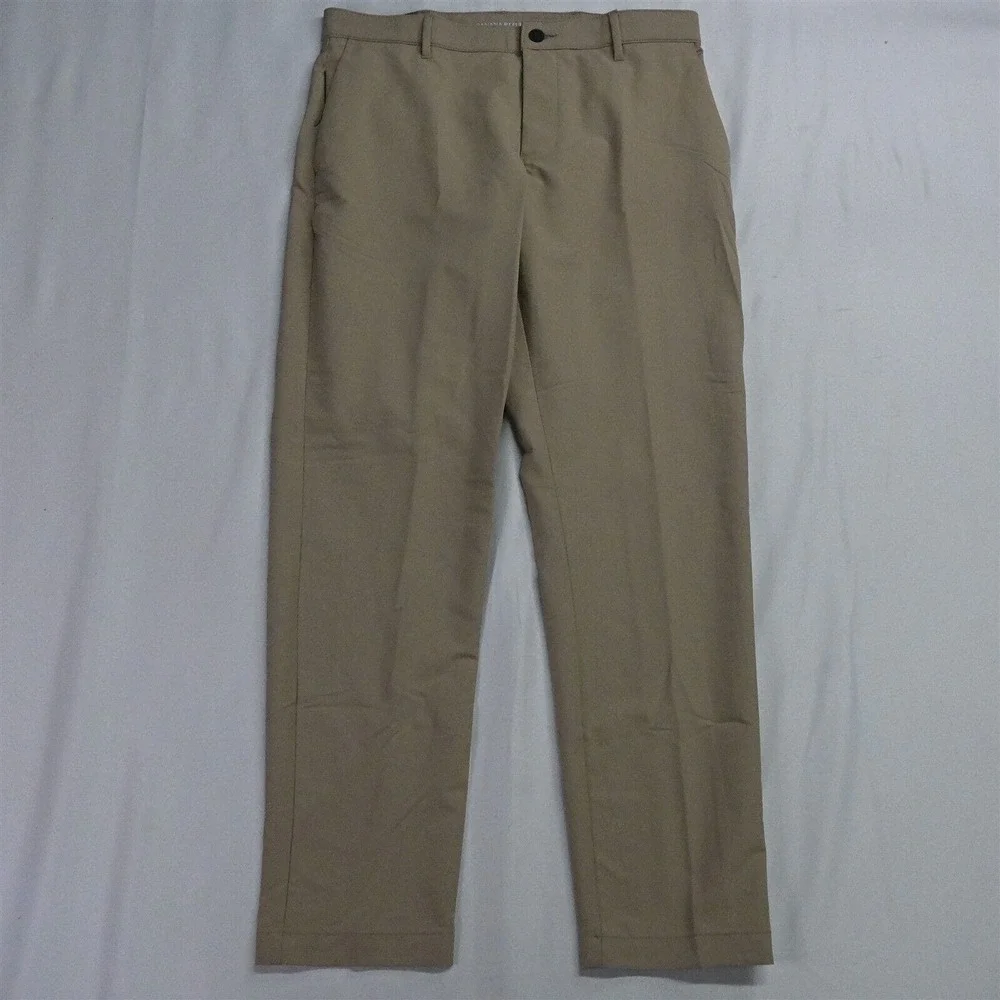Banana Republic 34 x 30 Khaki Timber Wolf‎ Tech Chino Pants
